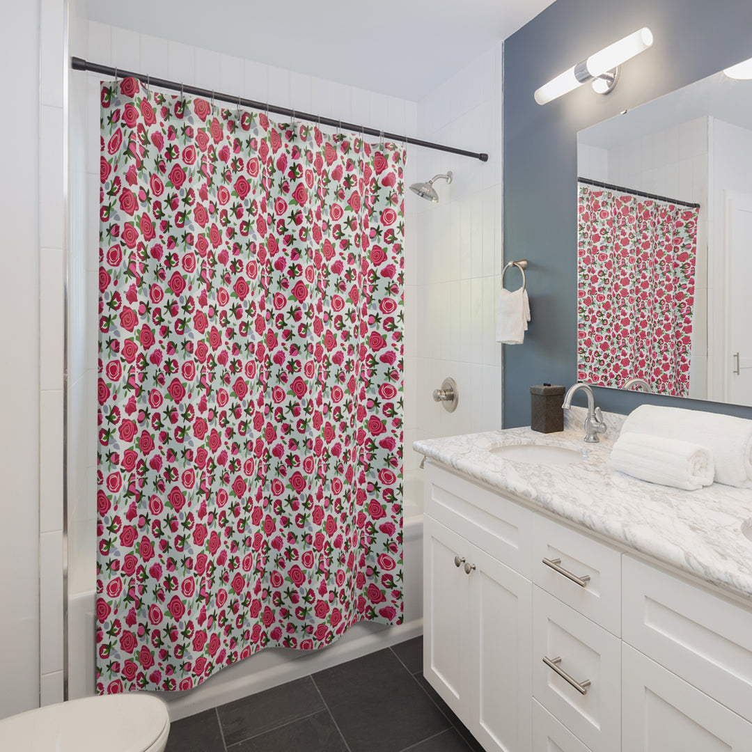 Rose Garden Promises Shower Curtains