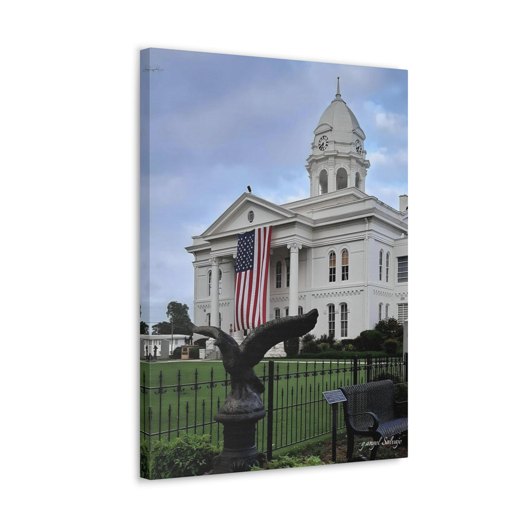 Colbert County Flag and Eagle Canvas Gallery Wraps