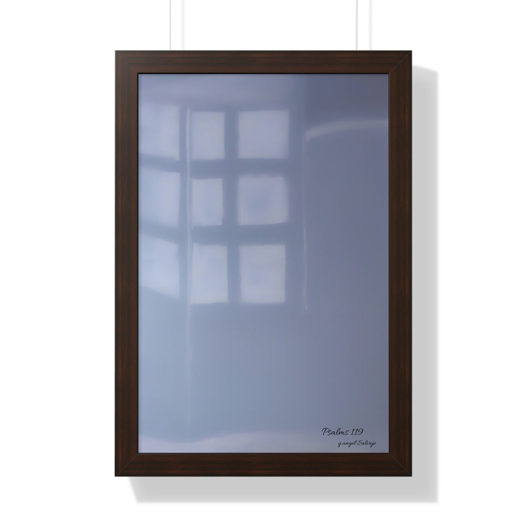 Psalms 119 Framed Vertical Poster