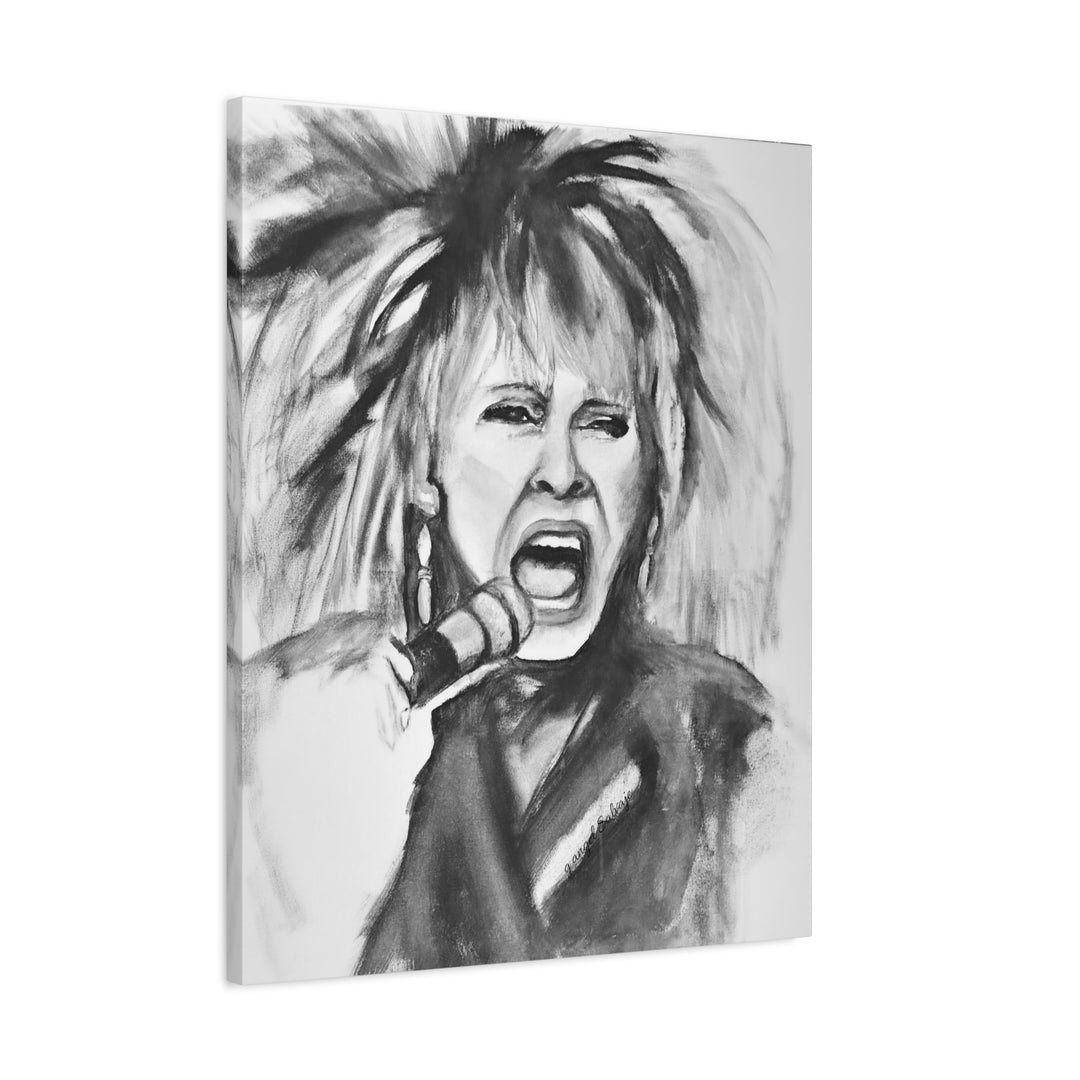 Canvas Print Tina Turner Rock and Roll Portrait