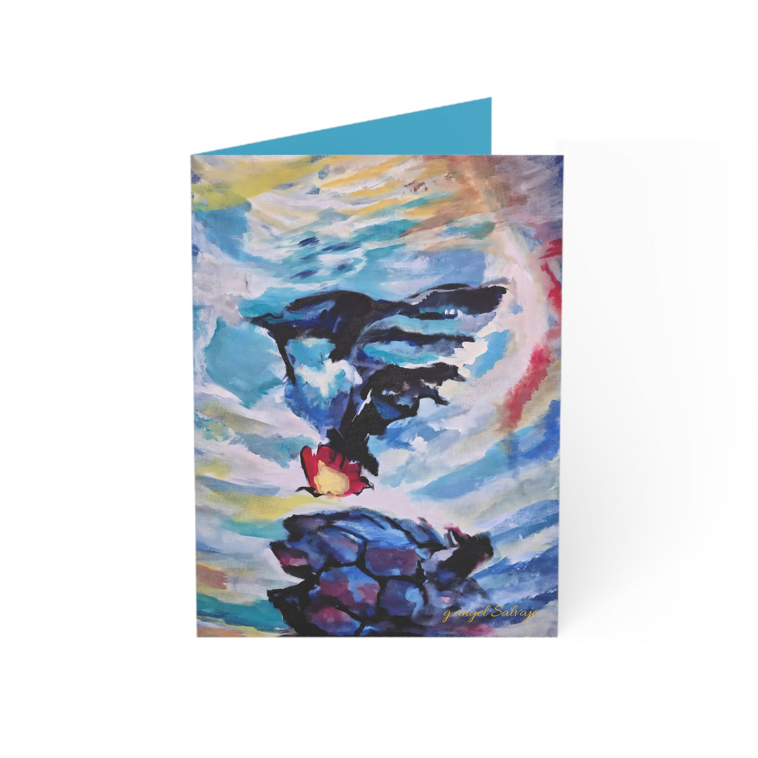 Greeting Cards Uplifting 'Courageous Beyond Understanding' Painting