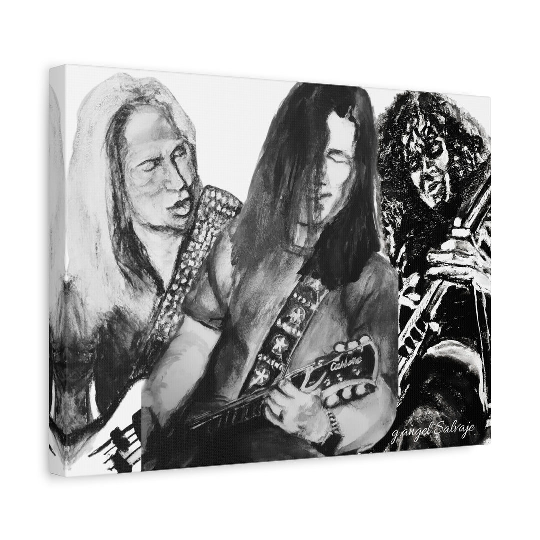 Canvas Print - Slaughter Band Mad About You painting Compilation g angel Salvaje