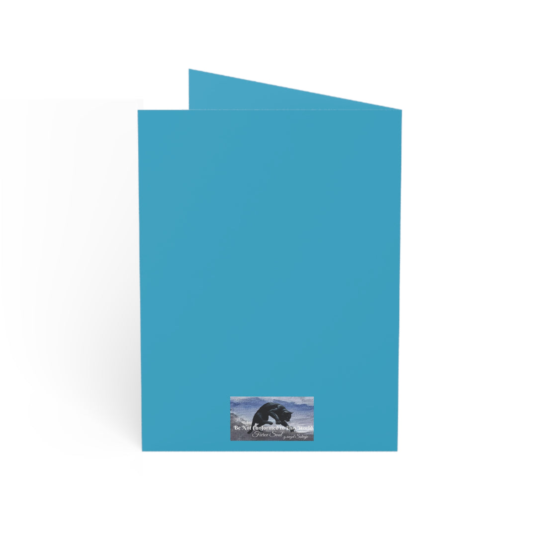 Greeting Cards Uplifting 'Courageous Beyond Understanding' Painting