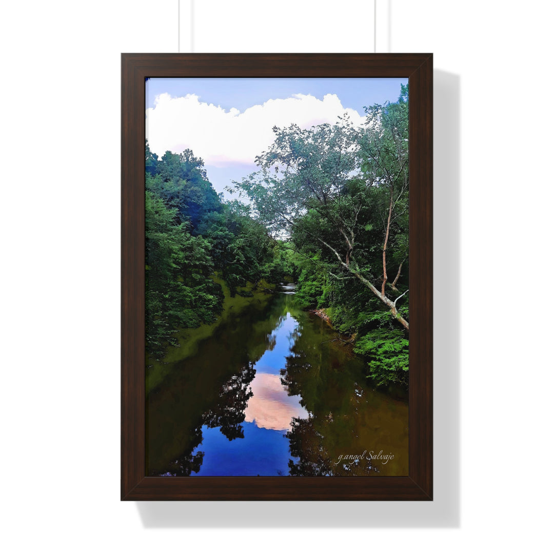 Heavenly Reflections Framed Vertical Poster