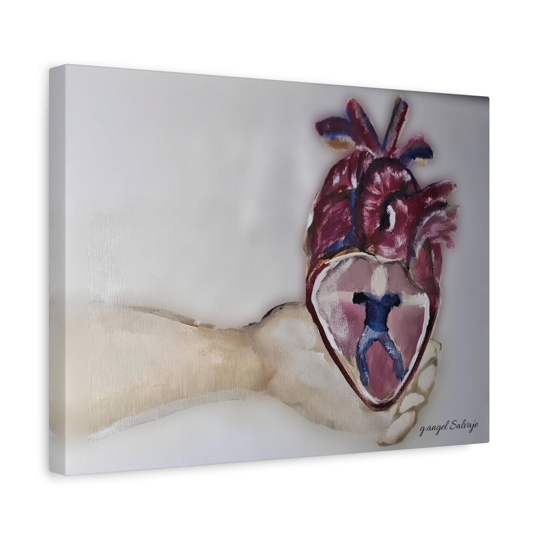 Canvas Print - Abiding Within:Extremely Whole Hearted Sleeves Painting by g angel Salvaje