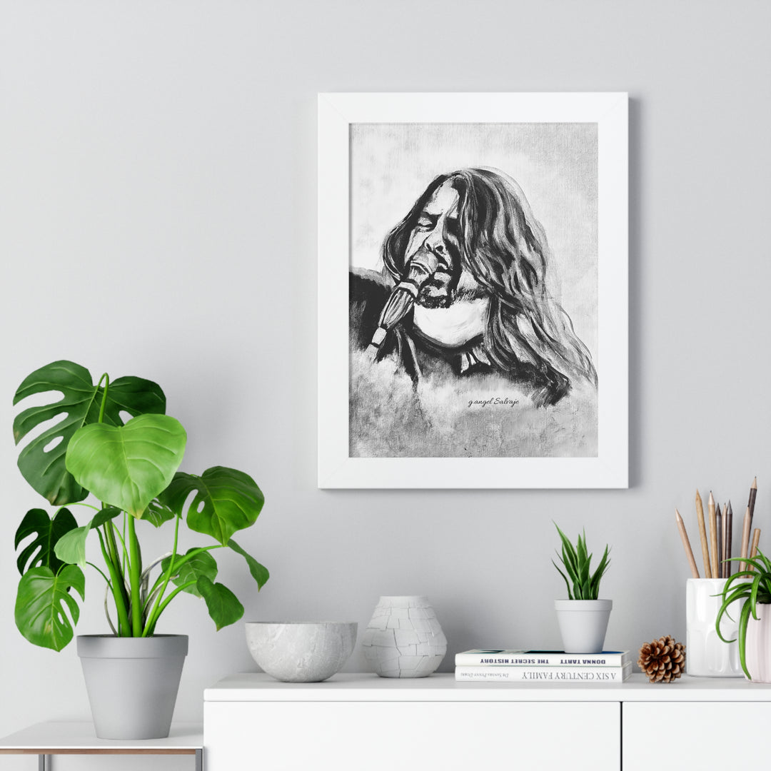 Vertical Poster Painting Print Dave Grohl Rock and Roll Series