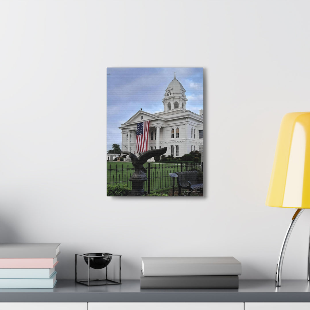 Colbert County Flag and Eagle Canvas Gallery Wraps
