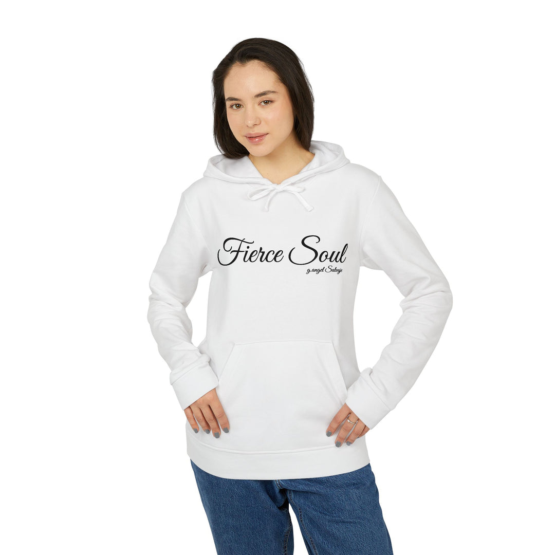 Fleece Hoodie - Fierce Soul Winged Stars and Stripes Skull