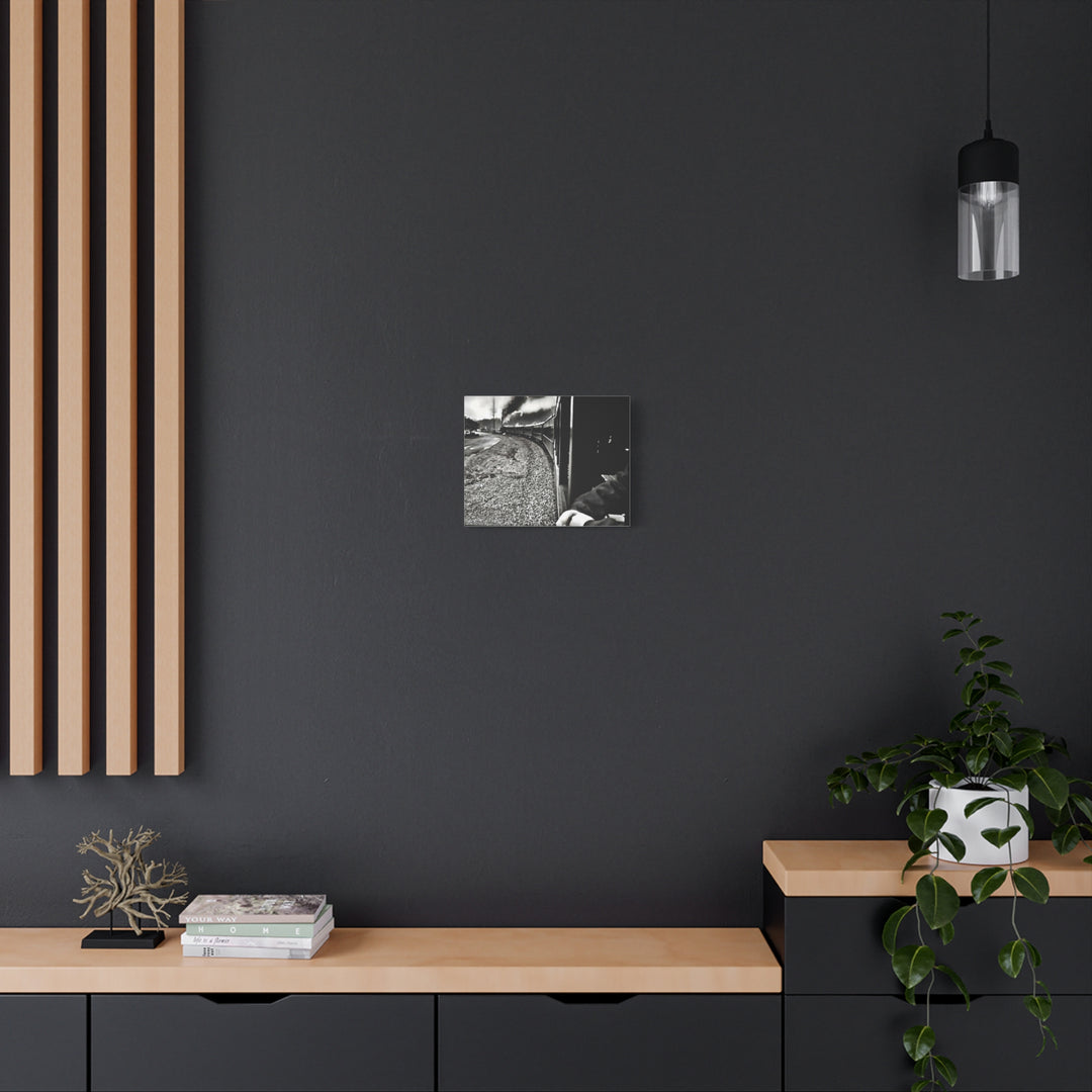 Canvas Art - Leaving Heartbreak Station, Black and White