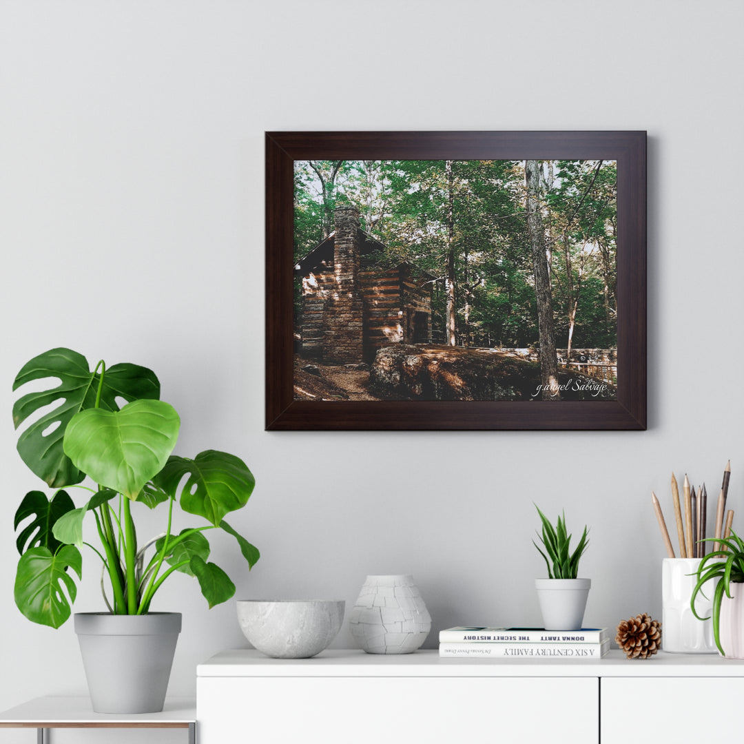 Just a Cabin in the Corner of Gloryland Framed Horizontal Poster