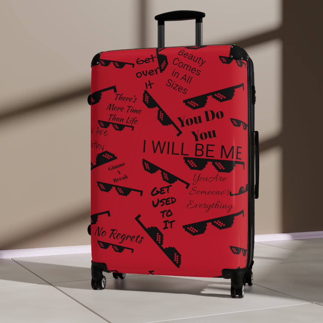 Affirmations and Sunglasses Suitcase