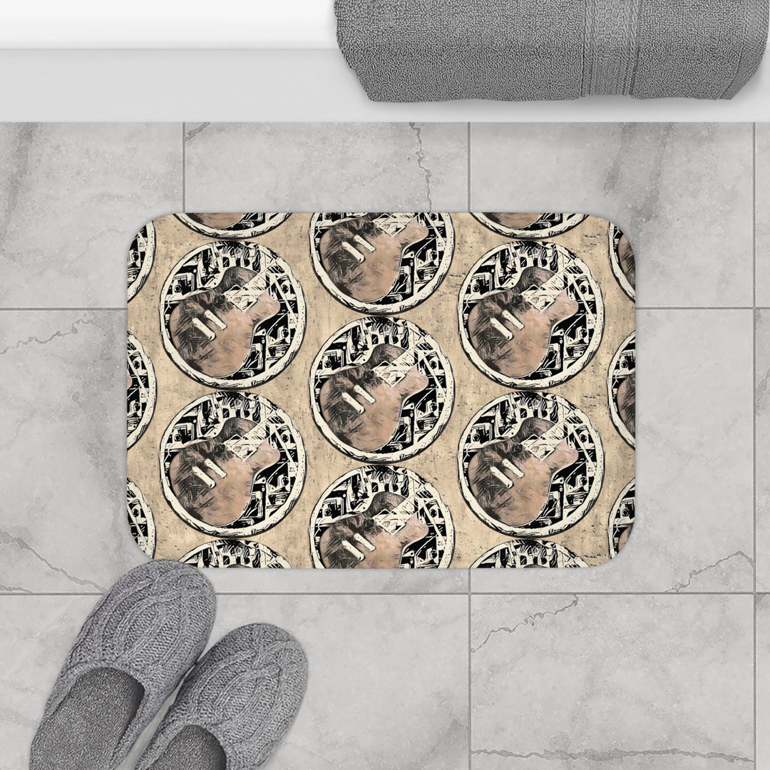 A Little Sketchy polka dots in Nashville Bath Mat