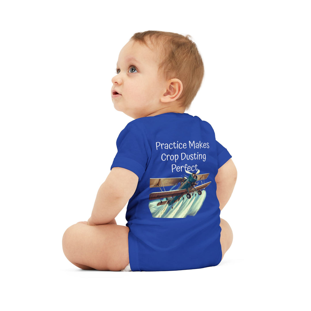Onesie - Funny Baby Crop Duster Infant Jersey One Piece
