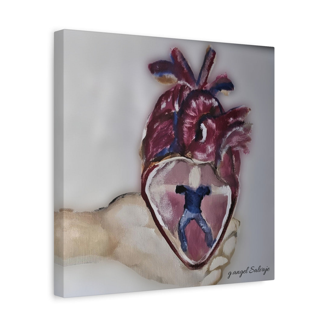 Canvas Print - Abiding Within:Extremely Whole Hearted Sleeves Painting by g angel Salvaje