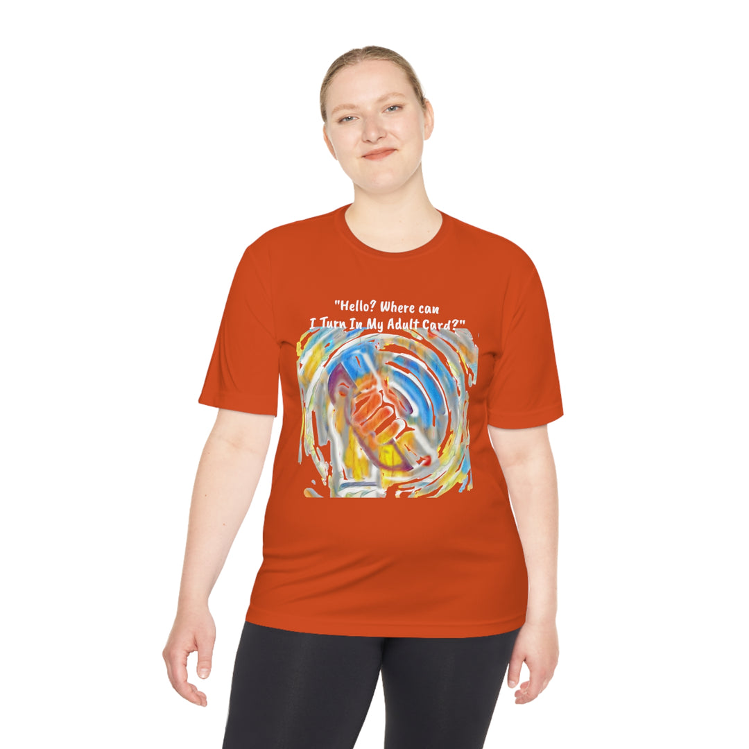 Adult Card Returns Unisex Moisture Wicking Tee