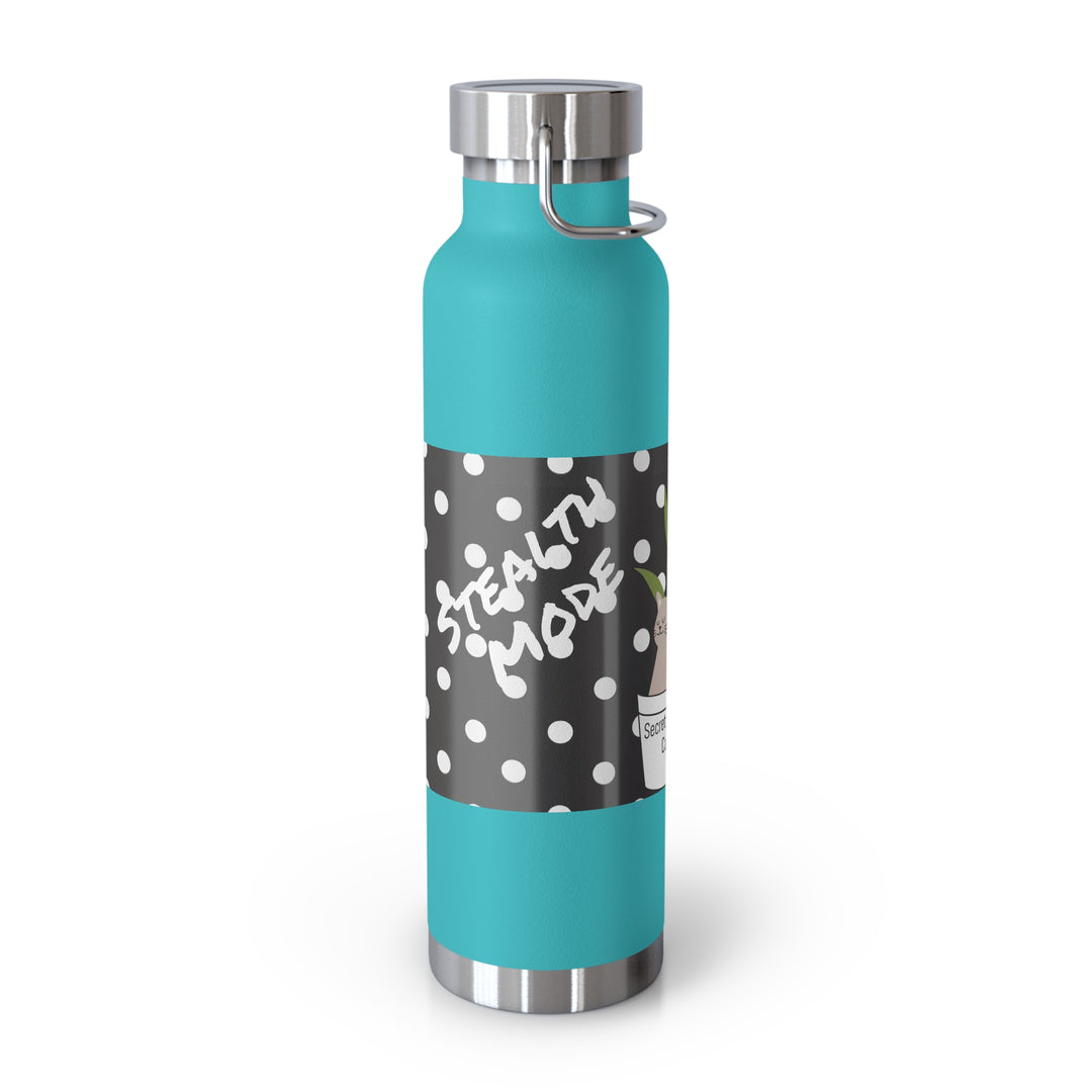 Secret Agent Cat Copper Vacuum Insulated Bottle, 22oz