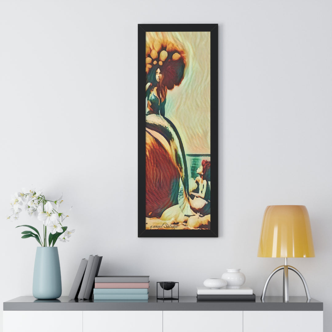 Mermaid Madonna Framed Vertical Poster