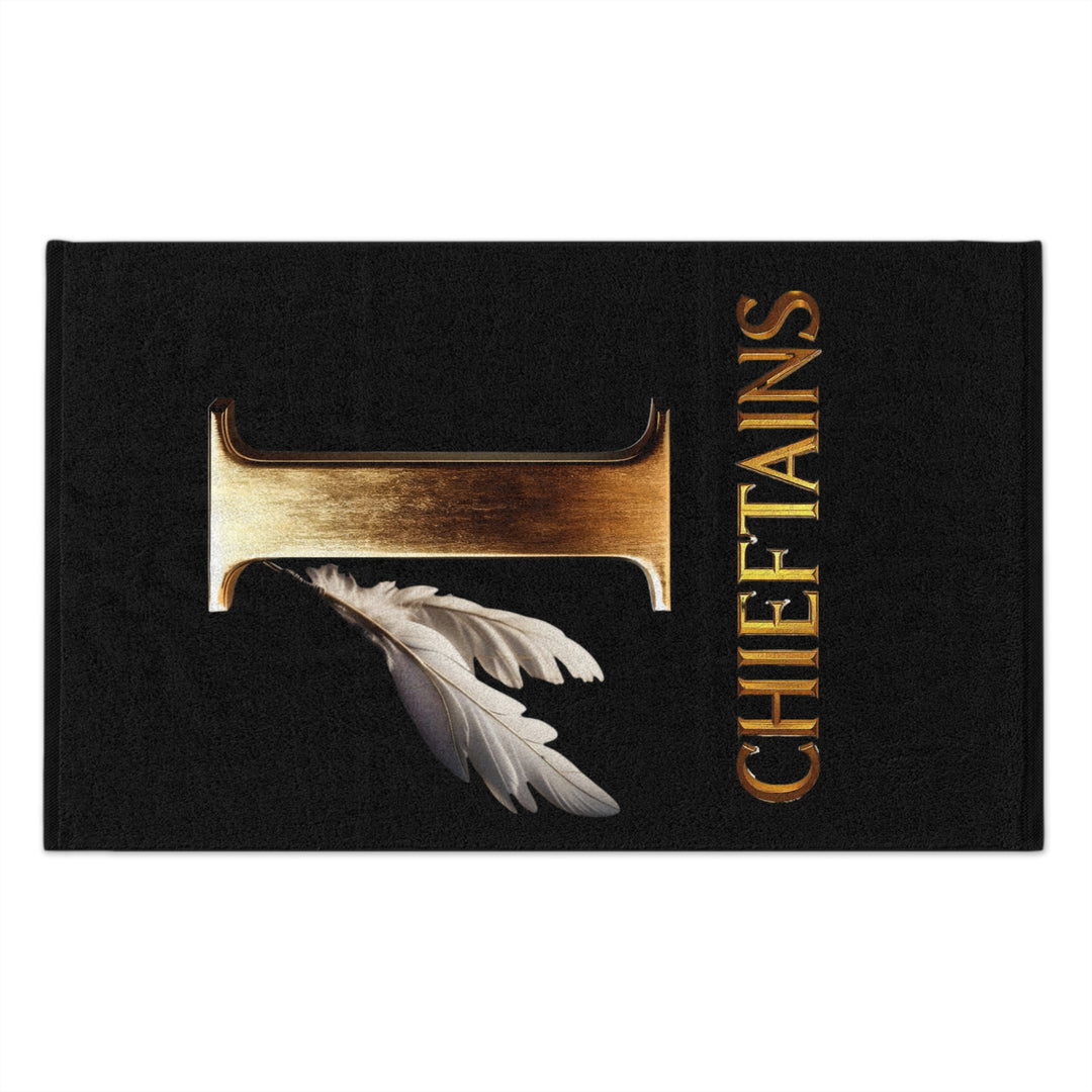 Black Personalizable Chieftains Rally Towel