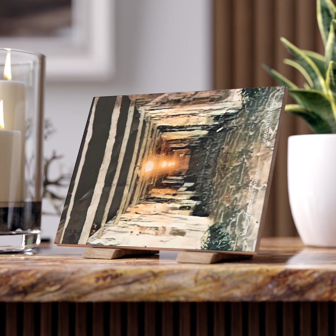 San Antonio,Texas, Mission Barracks Ceramic Photo Tile