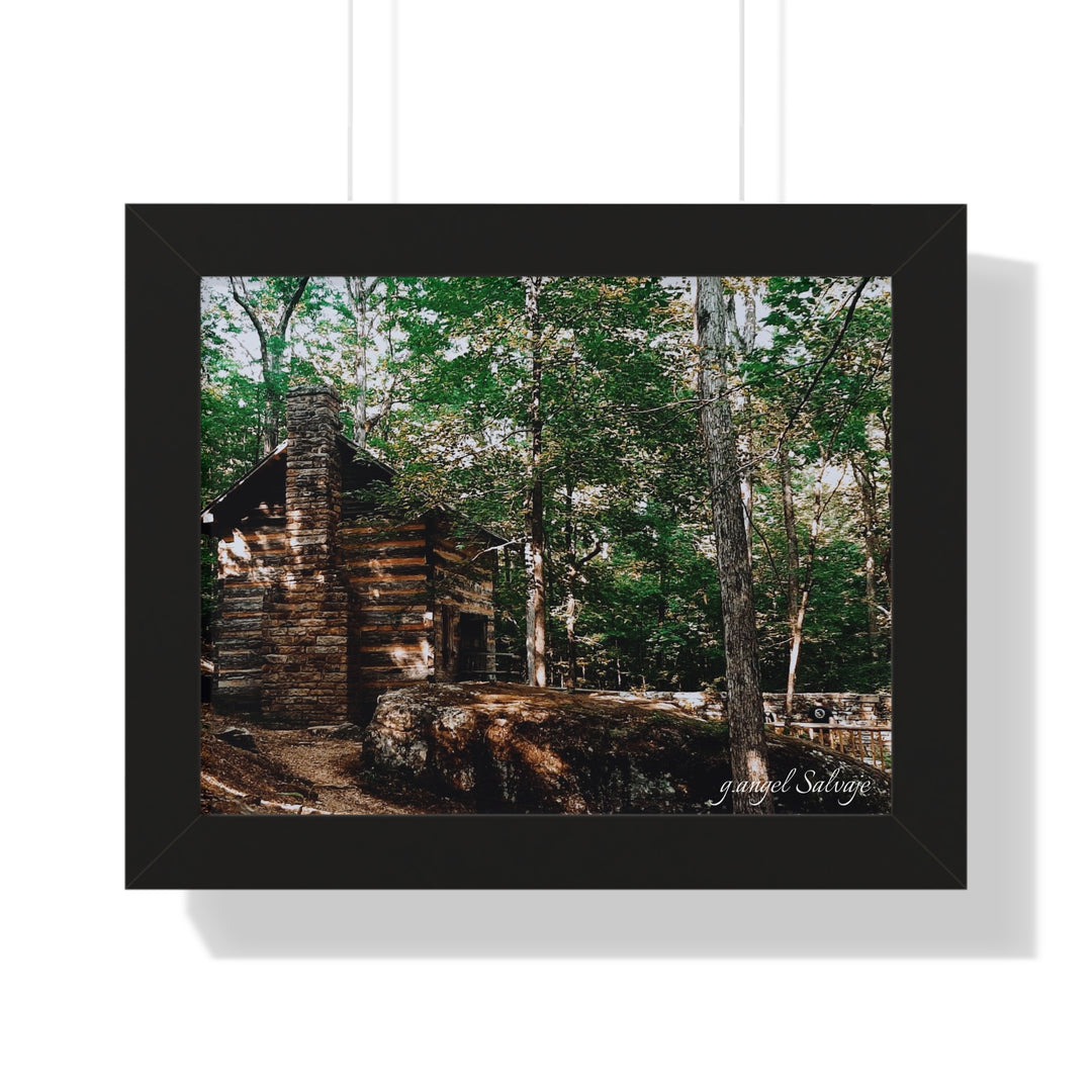 Just a Cabin in the Corner of Gloryland Framed Horizontal Poster