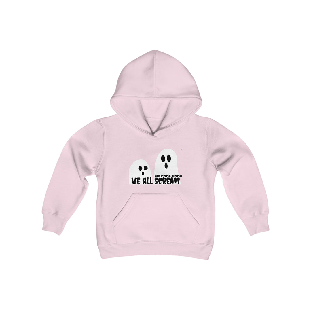 Be Cool Boo, We all Scream Youth Heavy Blend Hooded Sweatshirt