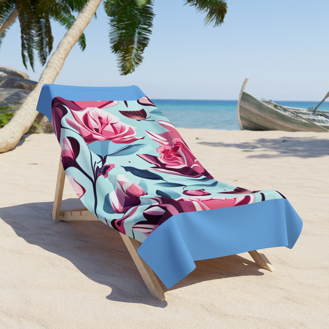 Roses are Pink  Beach Towel