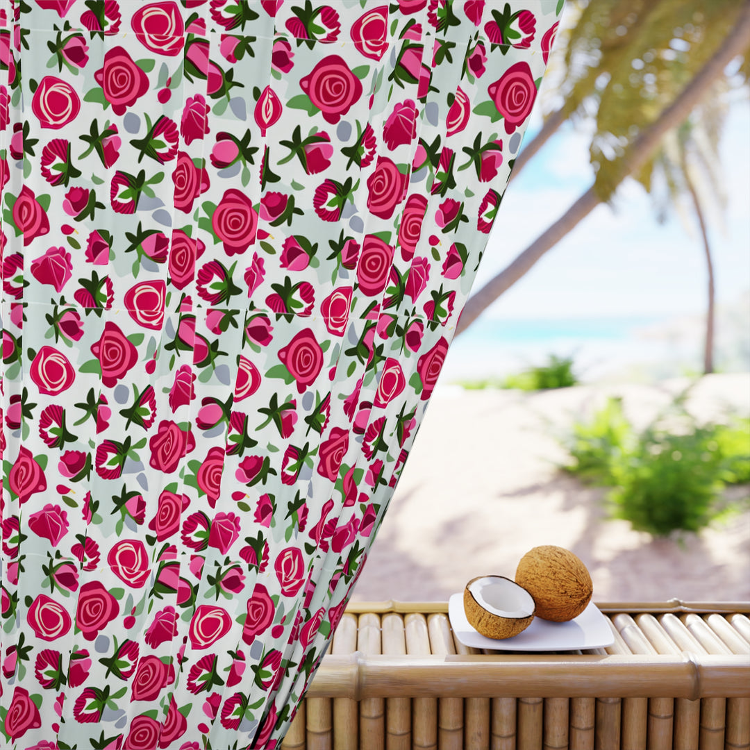 Rose Garden Promises Window Curtains (1 Piece)