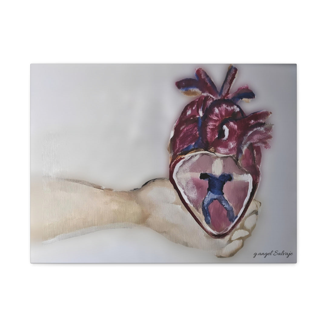 Canvas Print - Abiding Within:Extremely Whole Hearted Sleeves Painting by g angel Salvaje