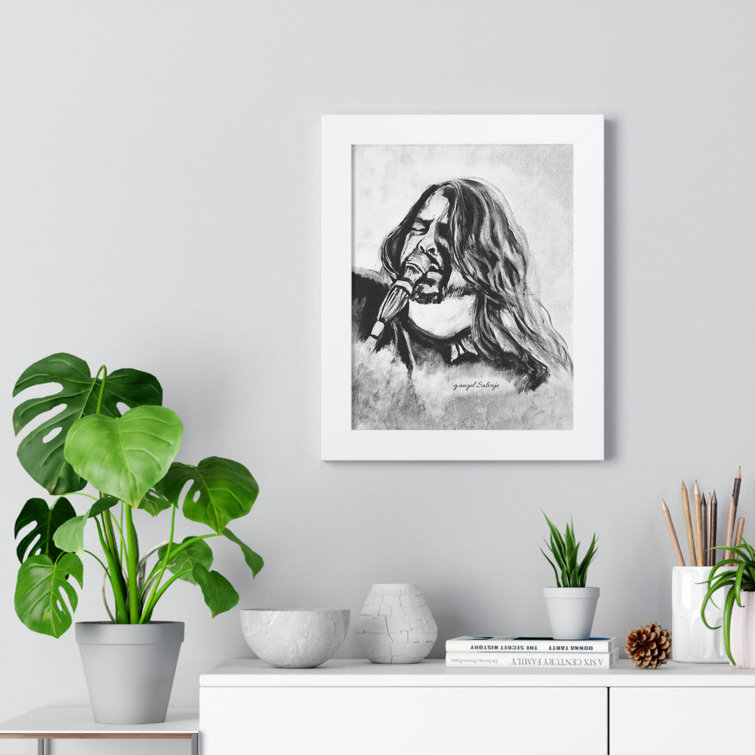 Vertical Poster Painting Print Dave Grohl Rock and Roll Series