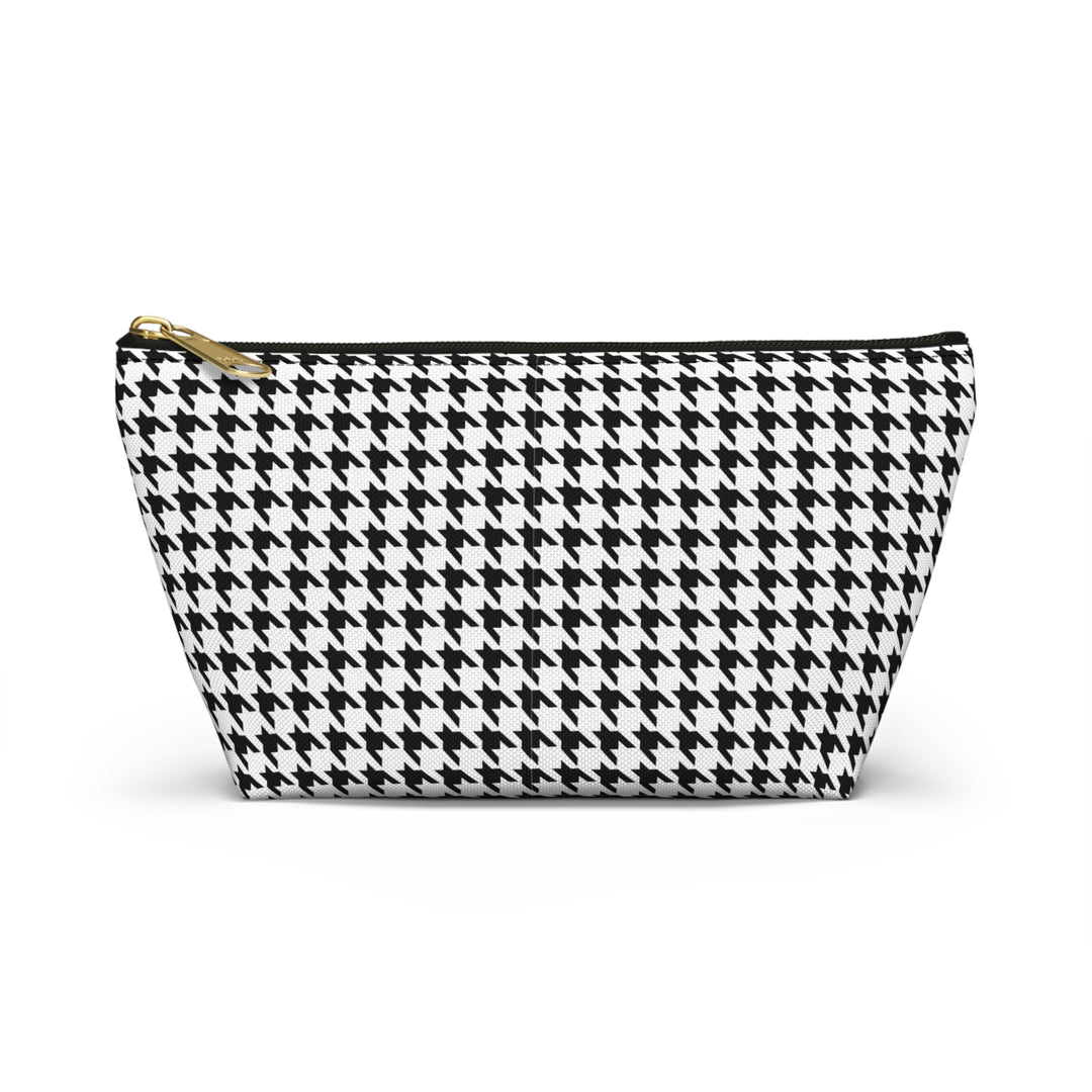 Hound's Tooth Accessory Pouch w T-bottom