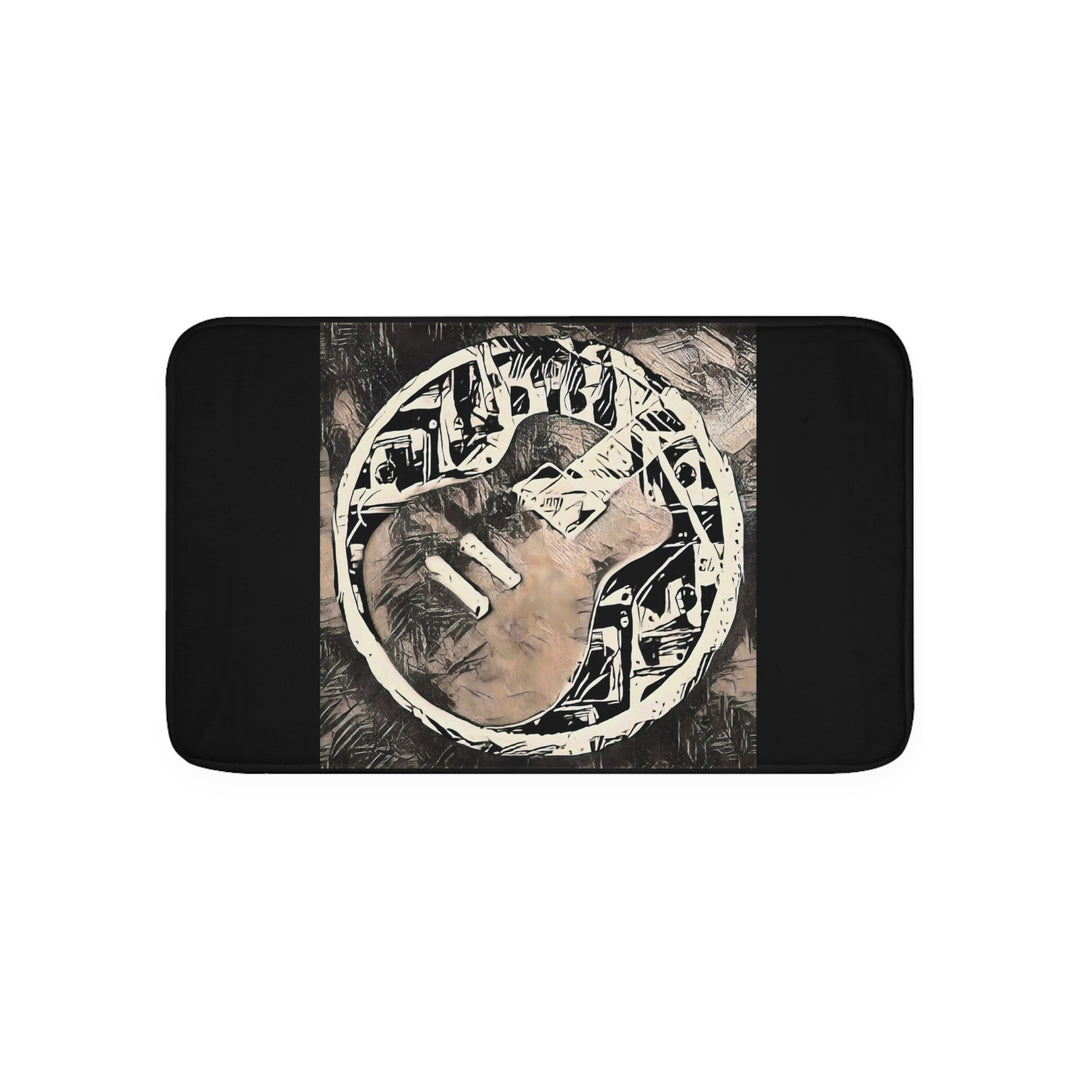 A Little Sketchy Guitar  Memory Foam Bath Mat