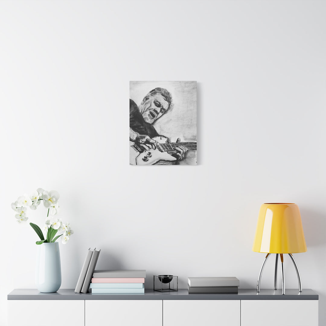 Eddie Van Halen, B&W Rock and Roll Series Matte Canvas, Stretched, 1.25"
