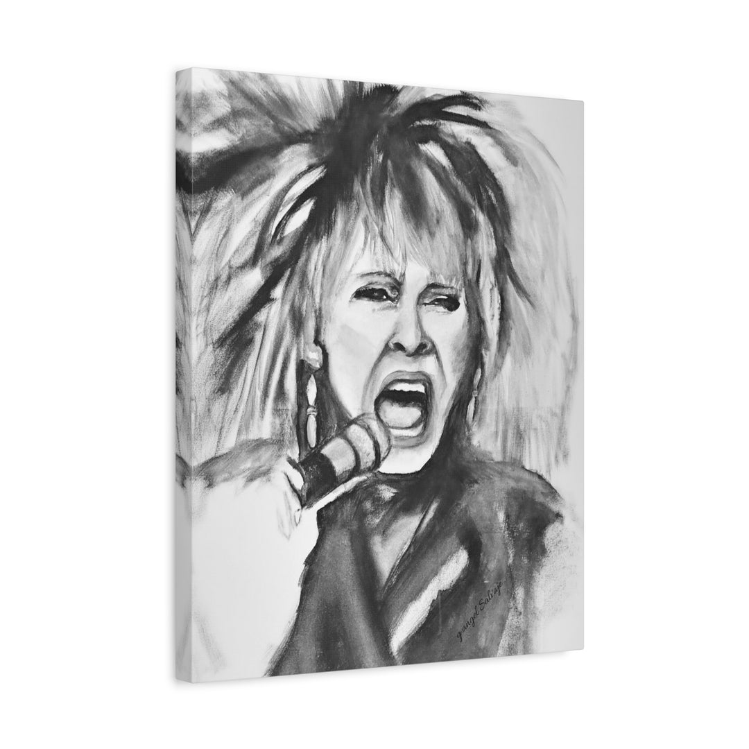 Canvas Print Tina Turner Rock and Roll Portrait