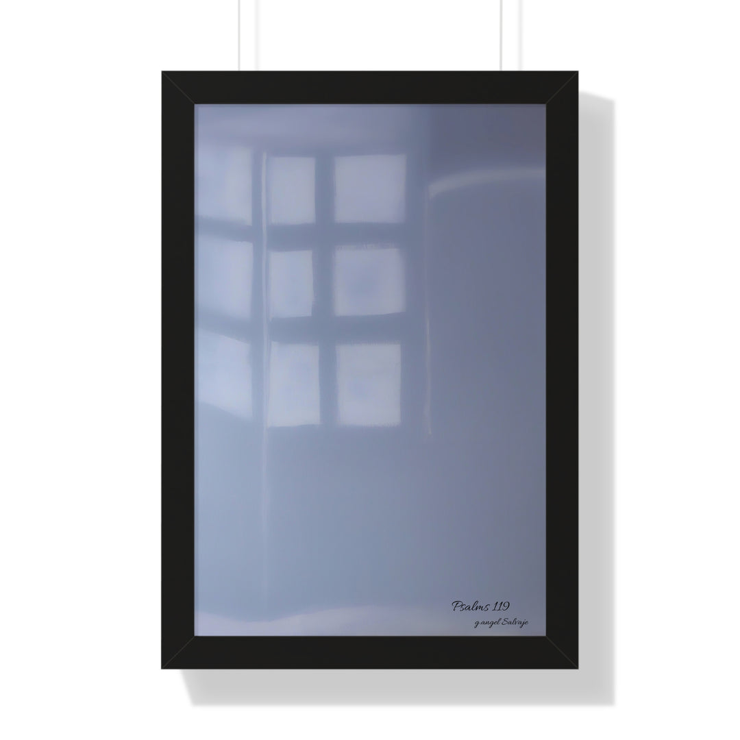 Psalms 119 Framed Vertical Poster