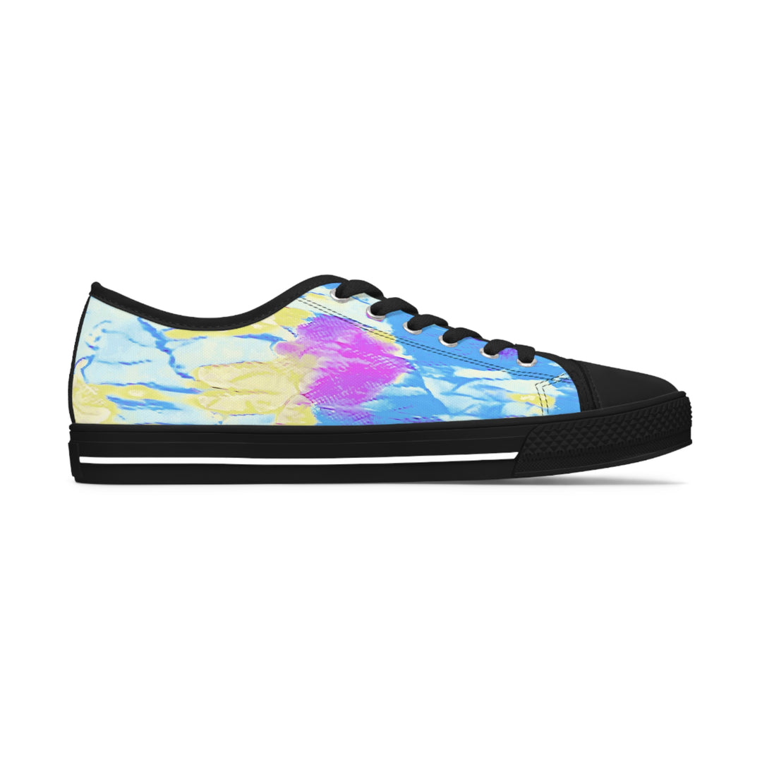Retro tie dye style Women's Low Top Sneakers
