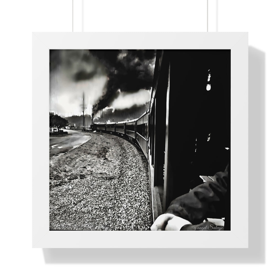 TRAIN RIDES TO HEARTBREAK STATION Framed Vertical Poster