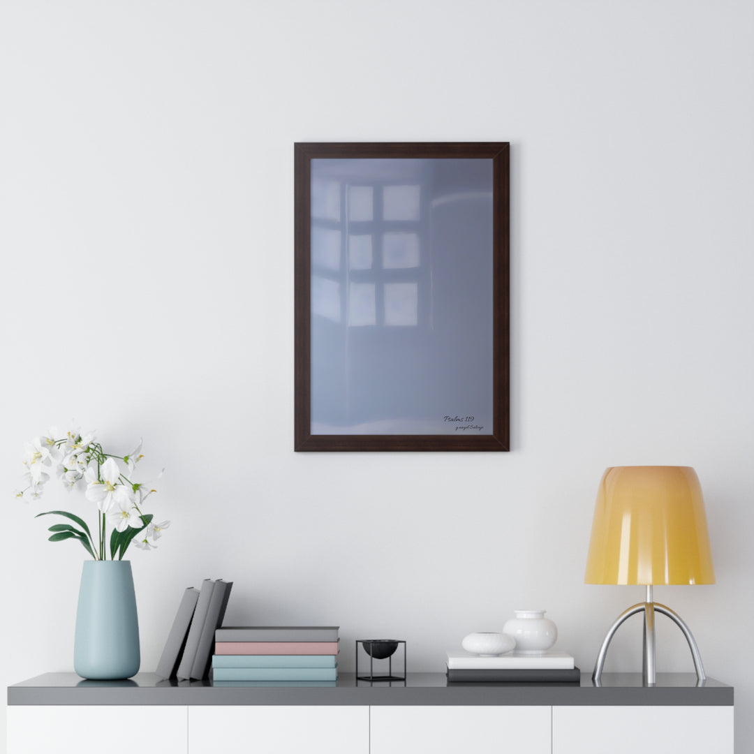 Psalms 119 Framed Vertical Poster