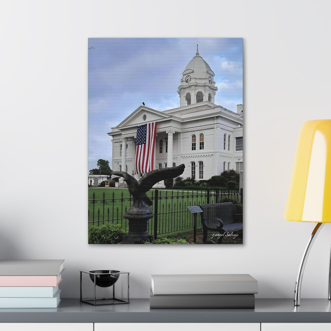 Colbert County Flag and Eagle Canvas Gallery Wraps