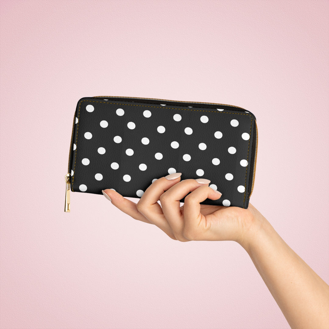 Polka dot Zipper Wallet