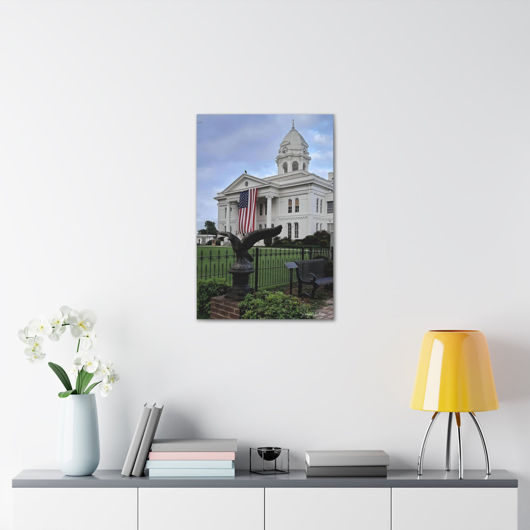 Colbert County Flag and Eagle Canvas Gallery Wraps