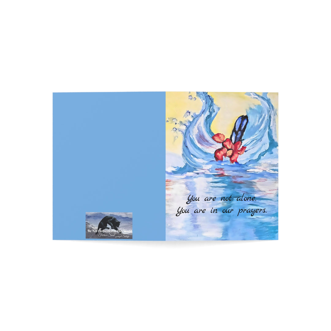 Sympathy Greeting Cards- He collects each tear