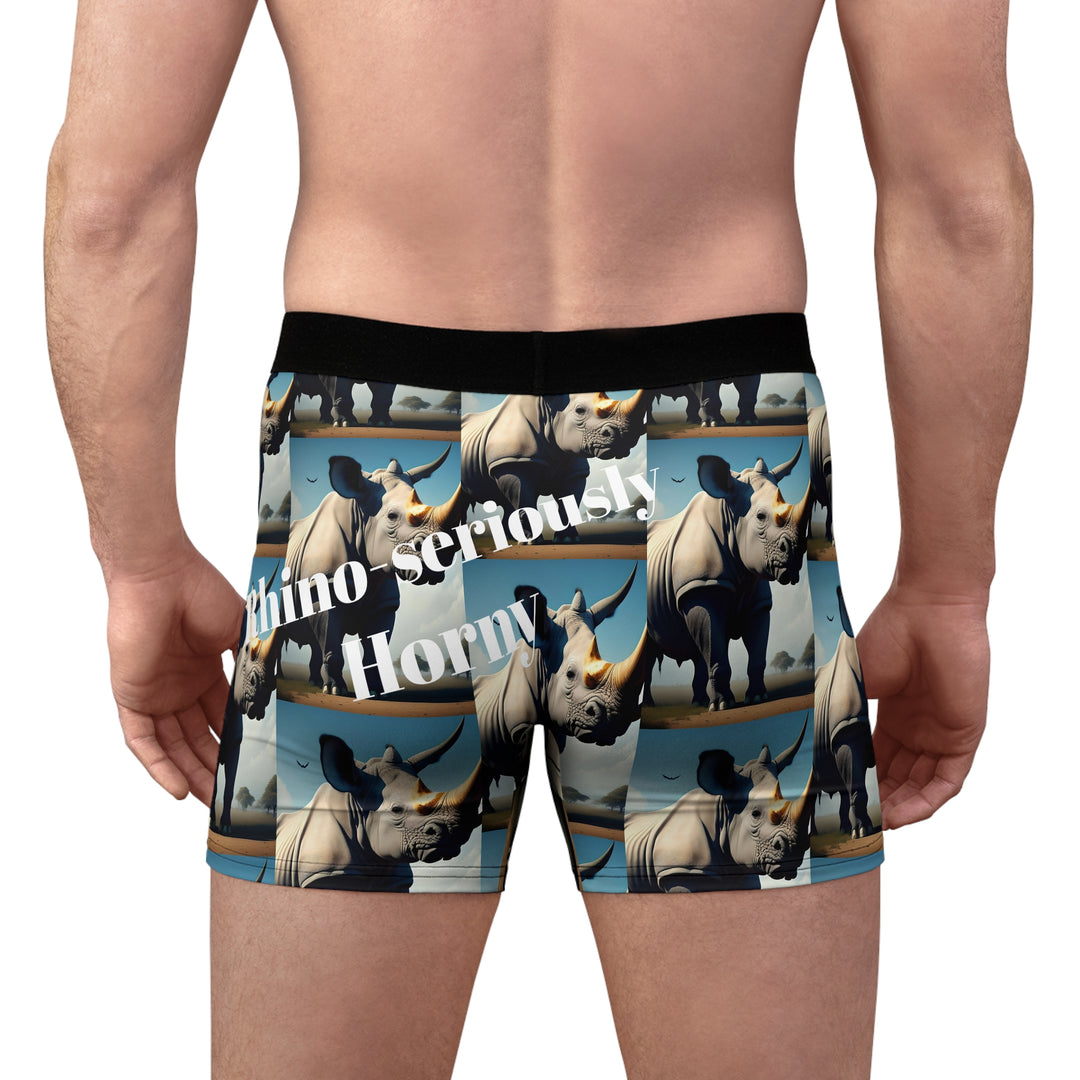 Rhino-seriously Men's Boxer Briefs (AOP)