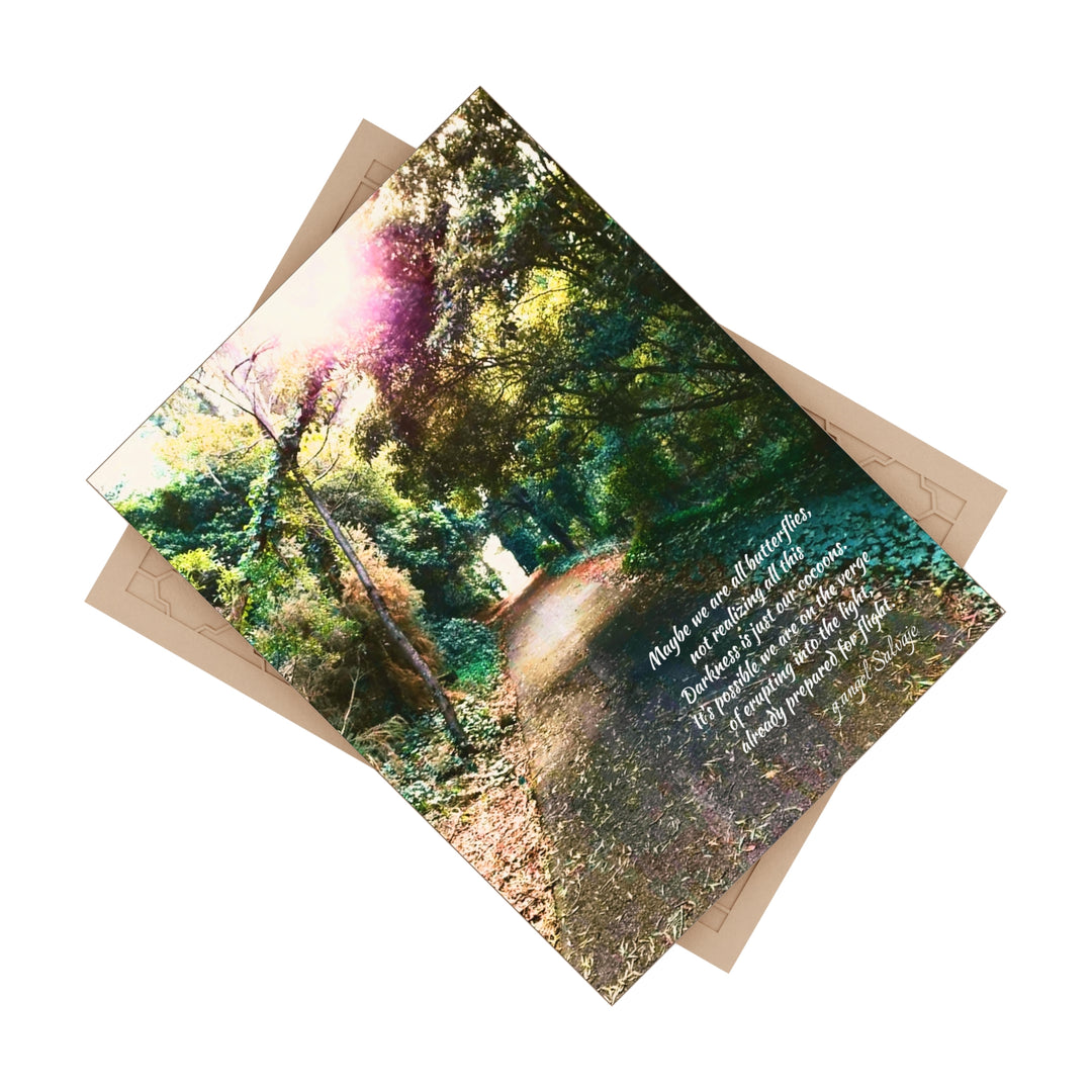 Maybe we are all butterflies, Ceramic Photo Tile