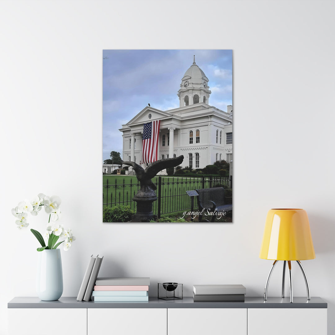 Colbert County Flag and Eagle Canvas Gallery Wraps