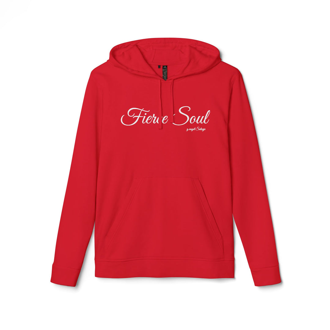 Fierce Soul Fleece Hoodie with 1 Peter 5:10 Bible Verse Design