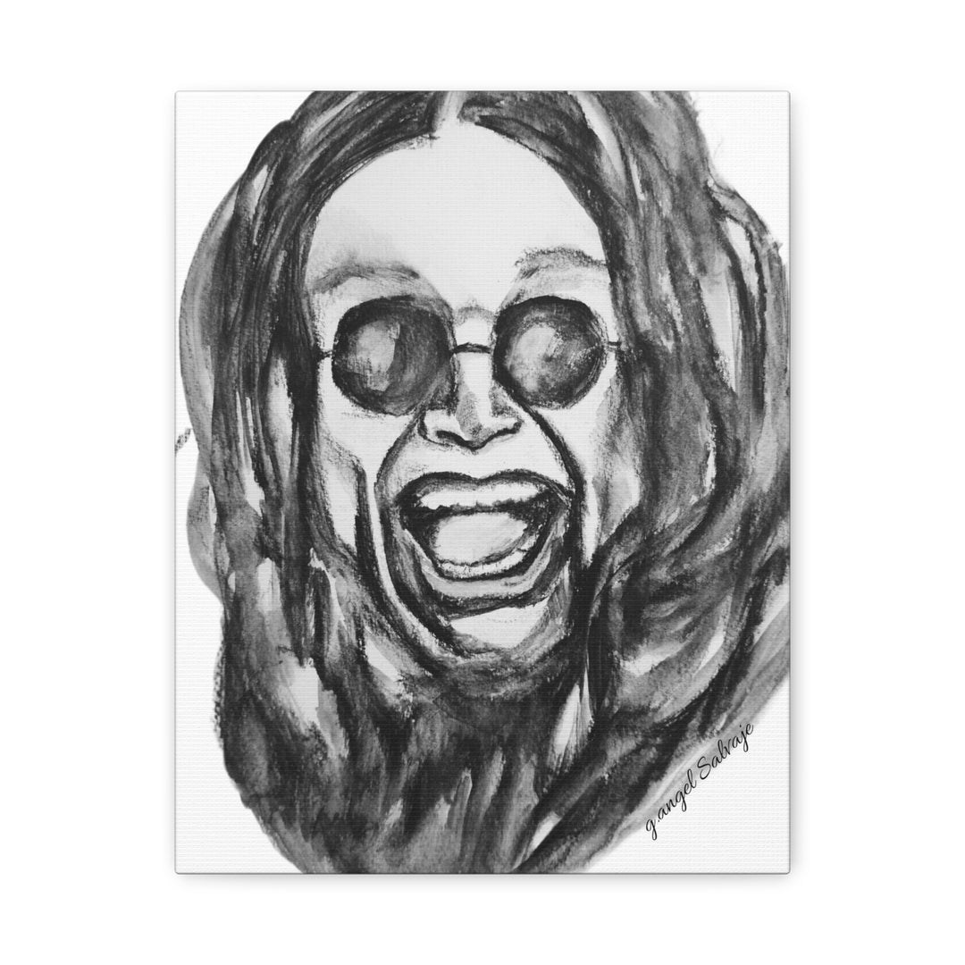 Canvas Print - Ozzy Osborne Painting by g angel Salvaje