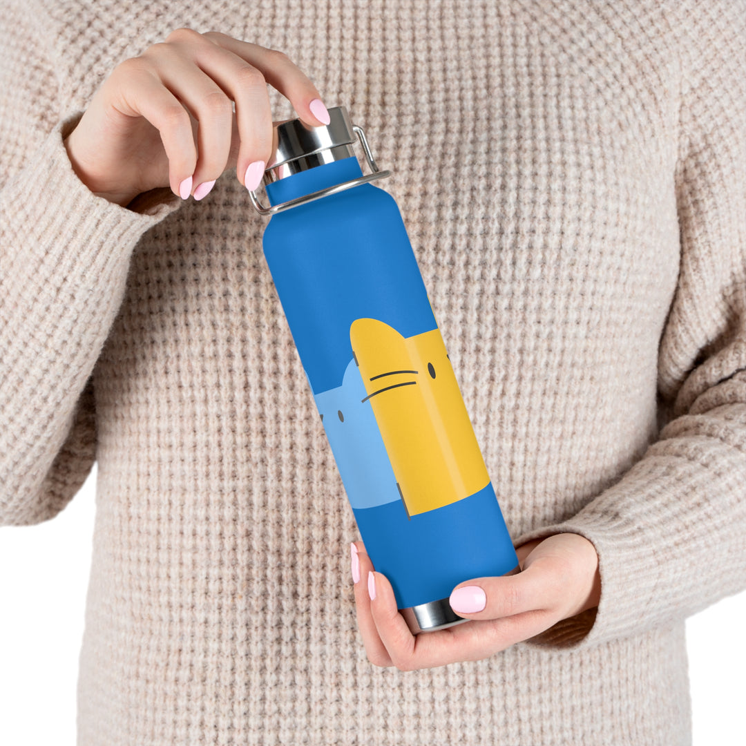 Spy Cats Copper Vacuum Insulated Bottle, 22oz