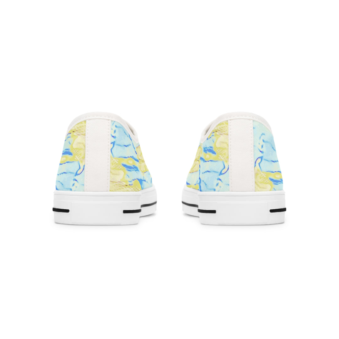 Retro tie dye style Women's Low Top Sneakers