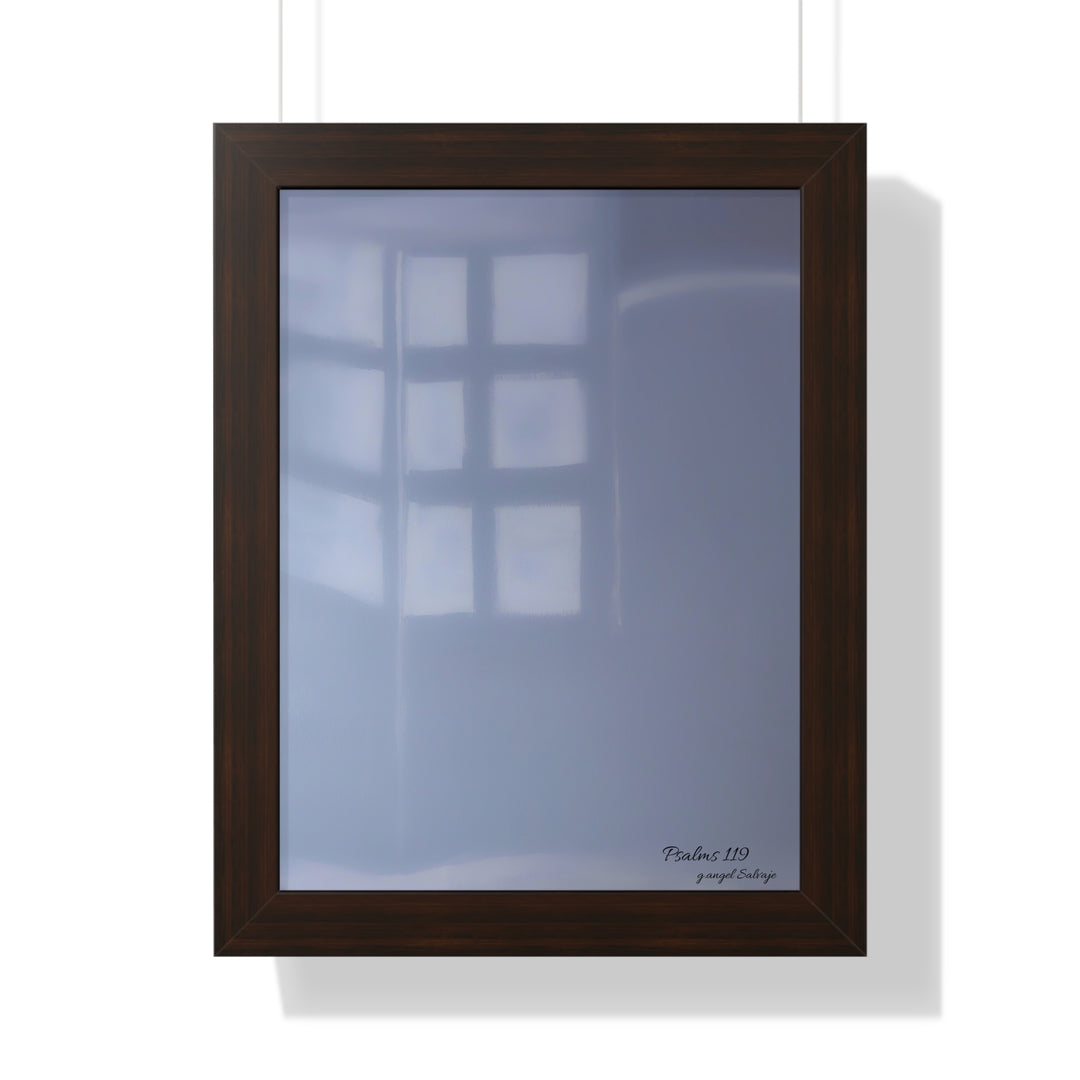 Psalms 119 Framed Vertical Poster