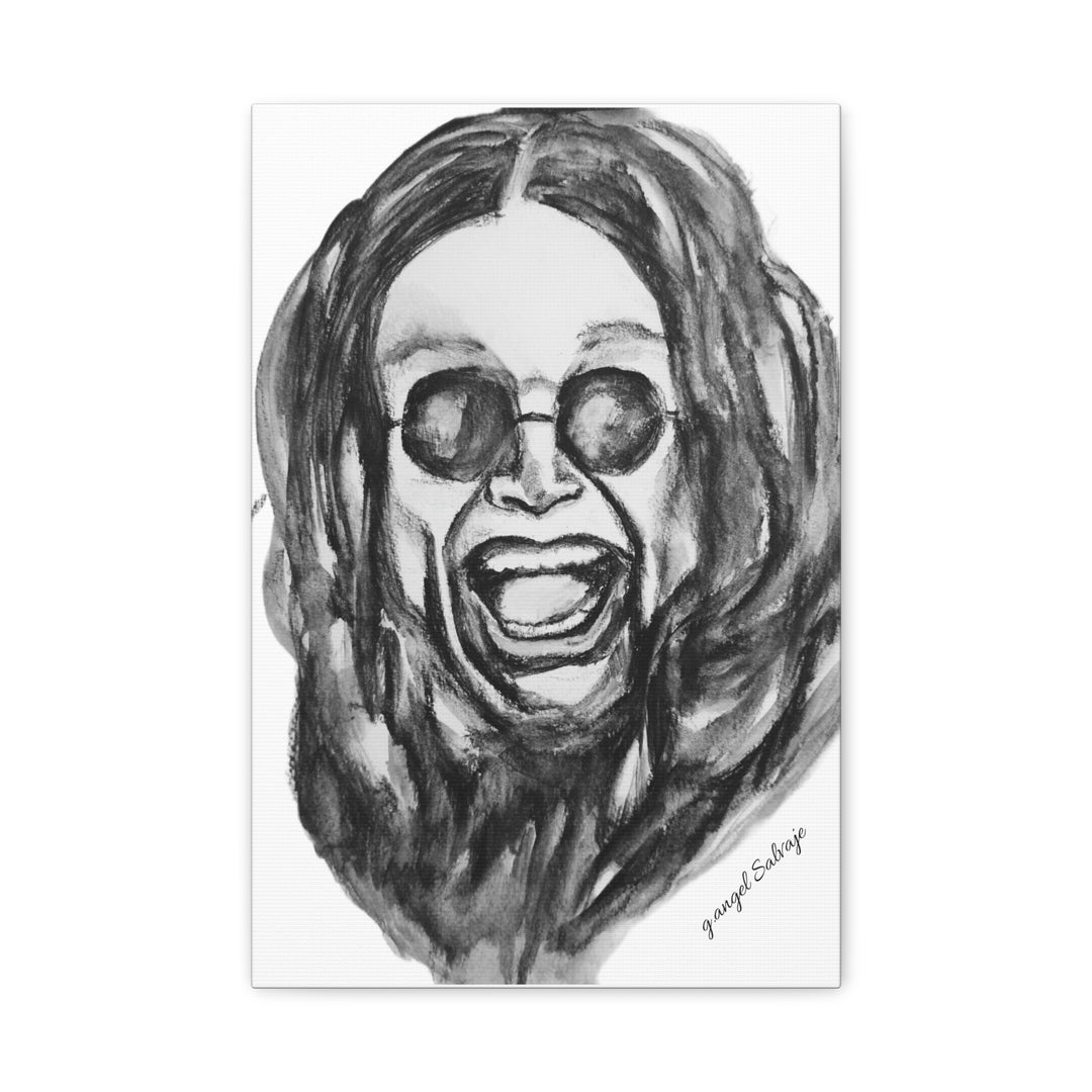 Canvas Print - Ozzy Osborne Painting by g angel Salvaje